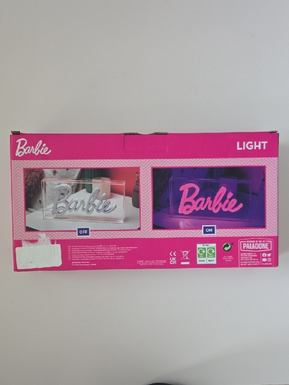 Barbie Script Light Sign - Hot Pink - Picture 2 of 2